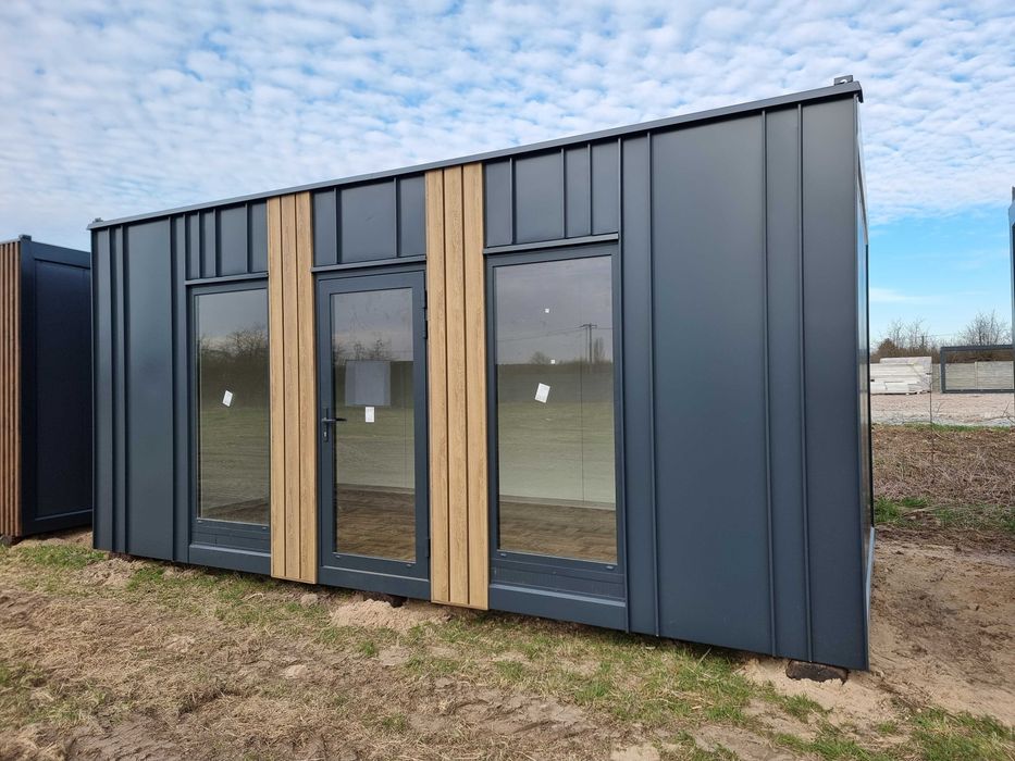 Kontener na ramie 6x3m pawilon całoroczny usługowy handlowy biuro