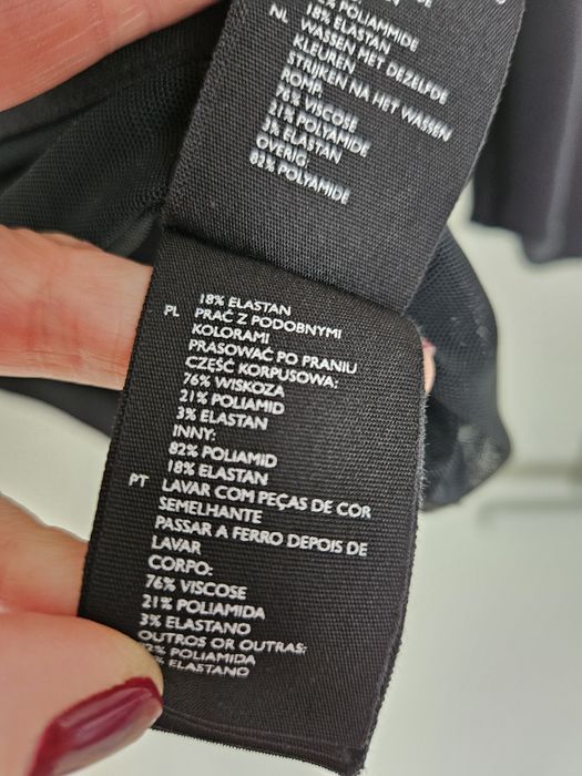 Bluzka z tiulowym panelem (wiskoza) COS r.XS