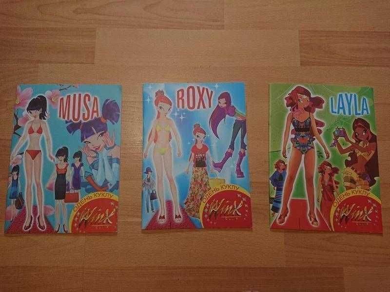 Настольная игра бумажные куклы с одежками винкс winx от 6 лет