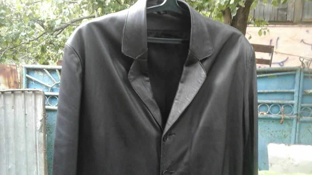 Кожаный пиджак мужской