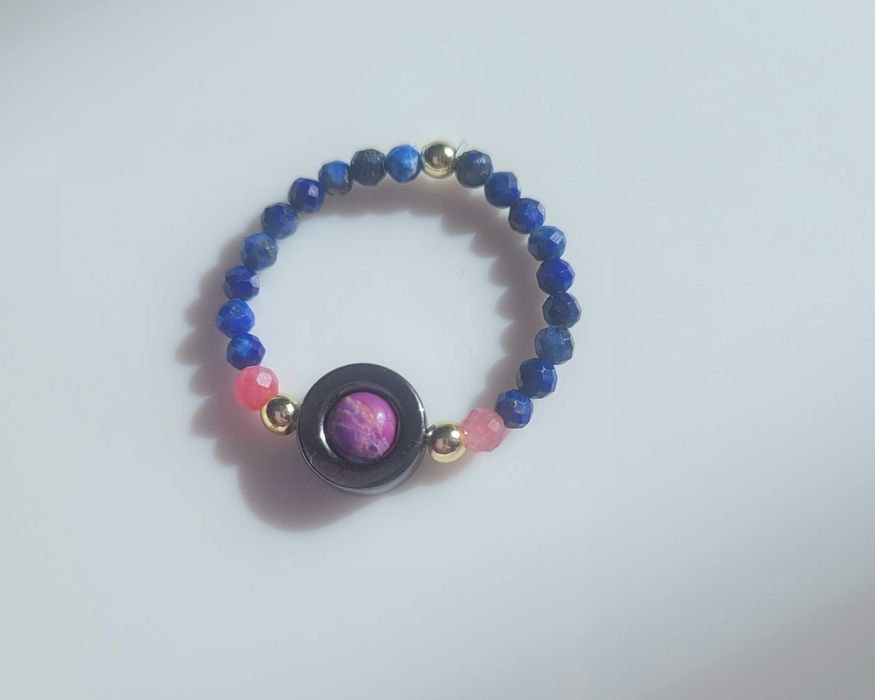 Pierścionek kamienie naturalne