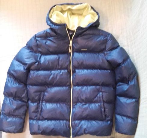 Зимняя теплая куртка Demix с капюшоном, рост 164 см