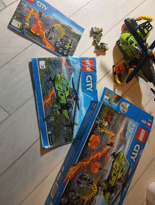 Samolot chelikopter LEGO 60123 wulkany express wysyłka