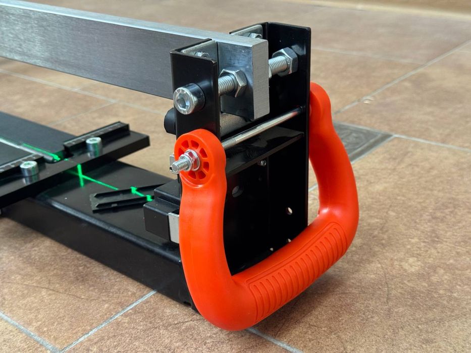 Плиткорез монорельсовый 1200мм / зеленый луч / стальной /Mufasha T1200