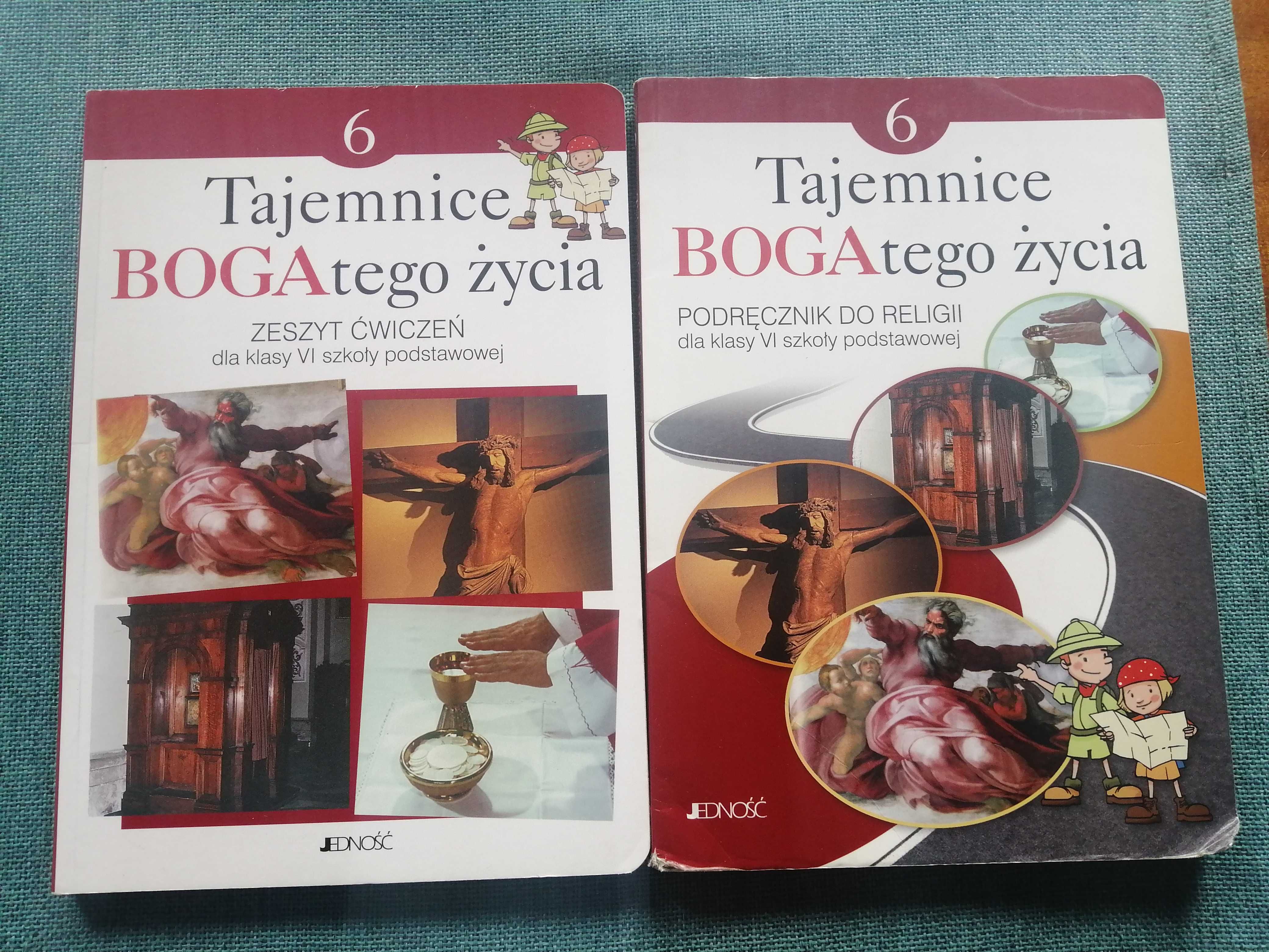 Podręcznik do religii kl. 6 "Tajemnice BOGAtego życia" + ćwiczenia