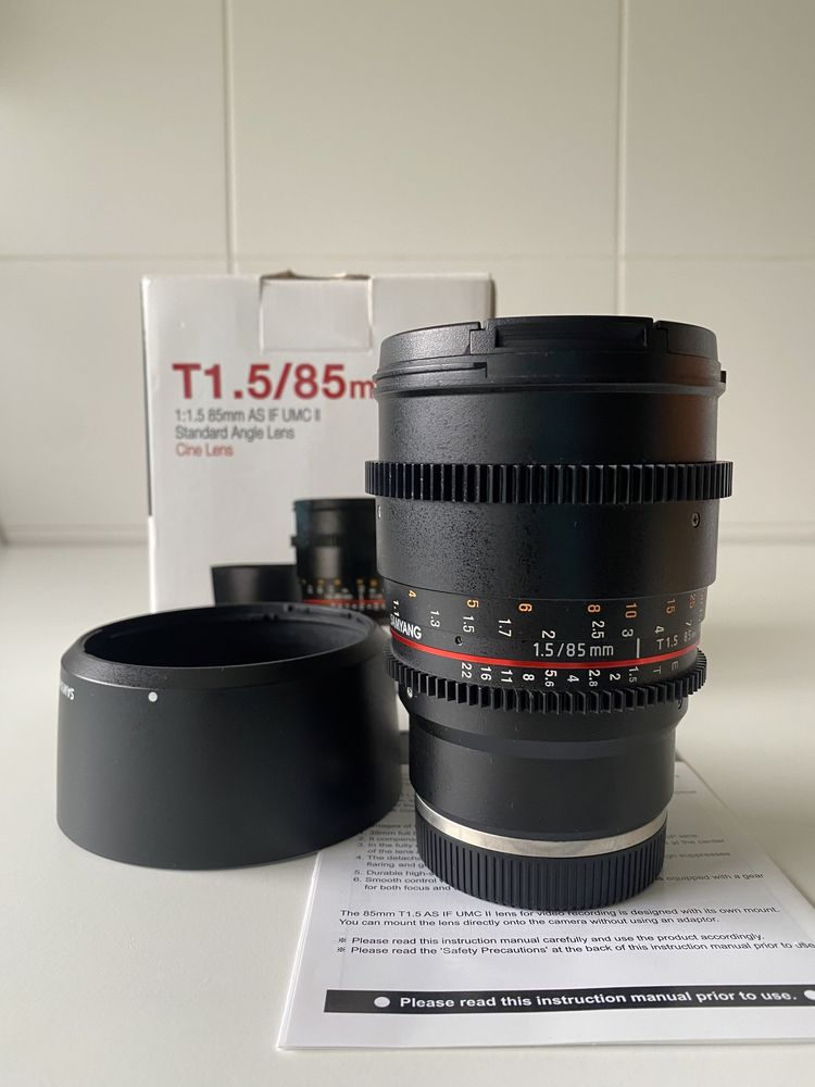 Samyang 85mm 1:5 CINE LENSES Sony mount