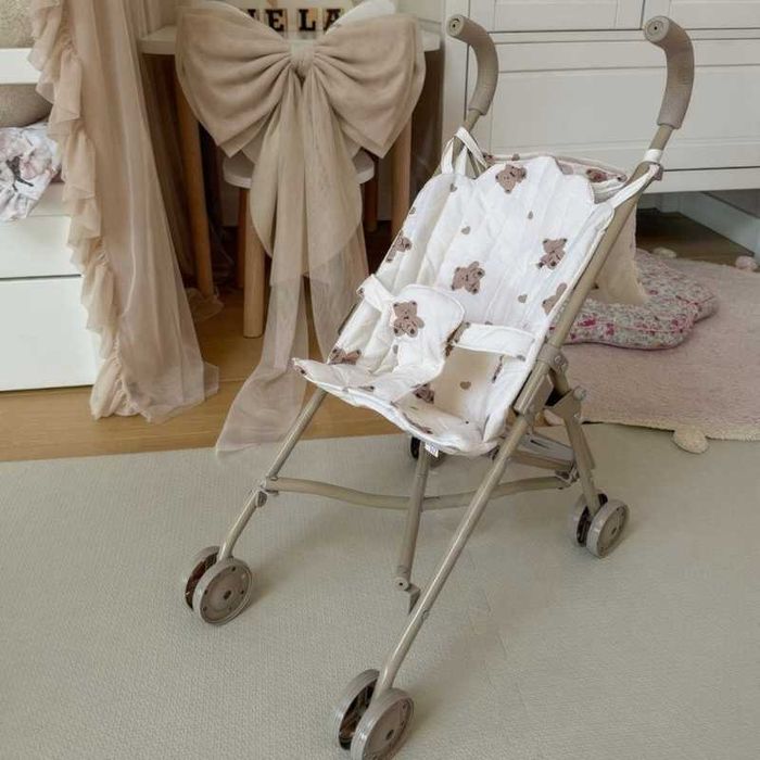 Коляска тростина для ляльок дитяча з сумкою для речей