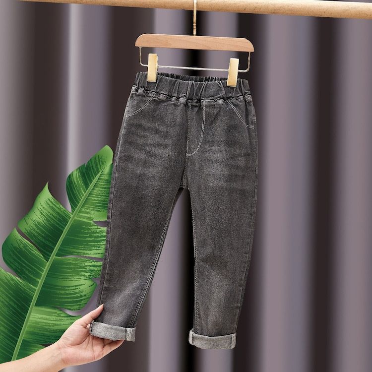 Дитячі джинсові штани стильні модні брюки для дівчинки хлопчика