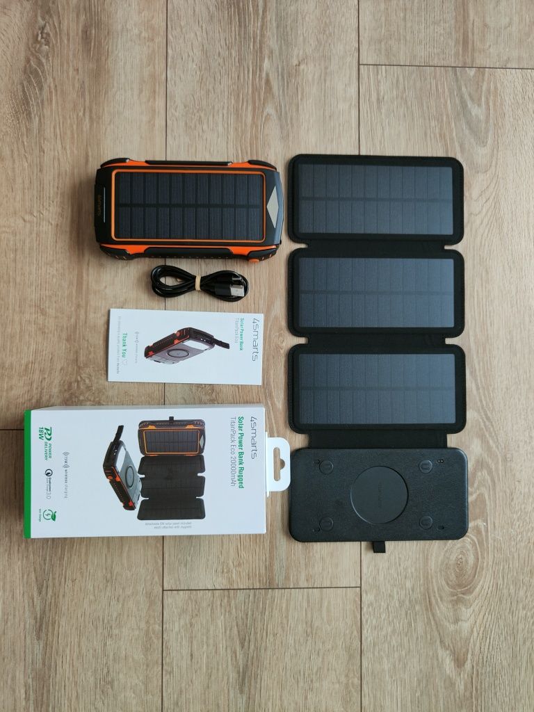 4SMARTS Solar Power Bank Rugged, TitanPack Eco 20000mAh