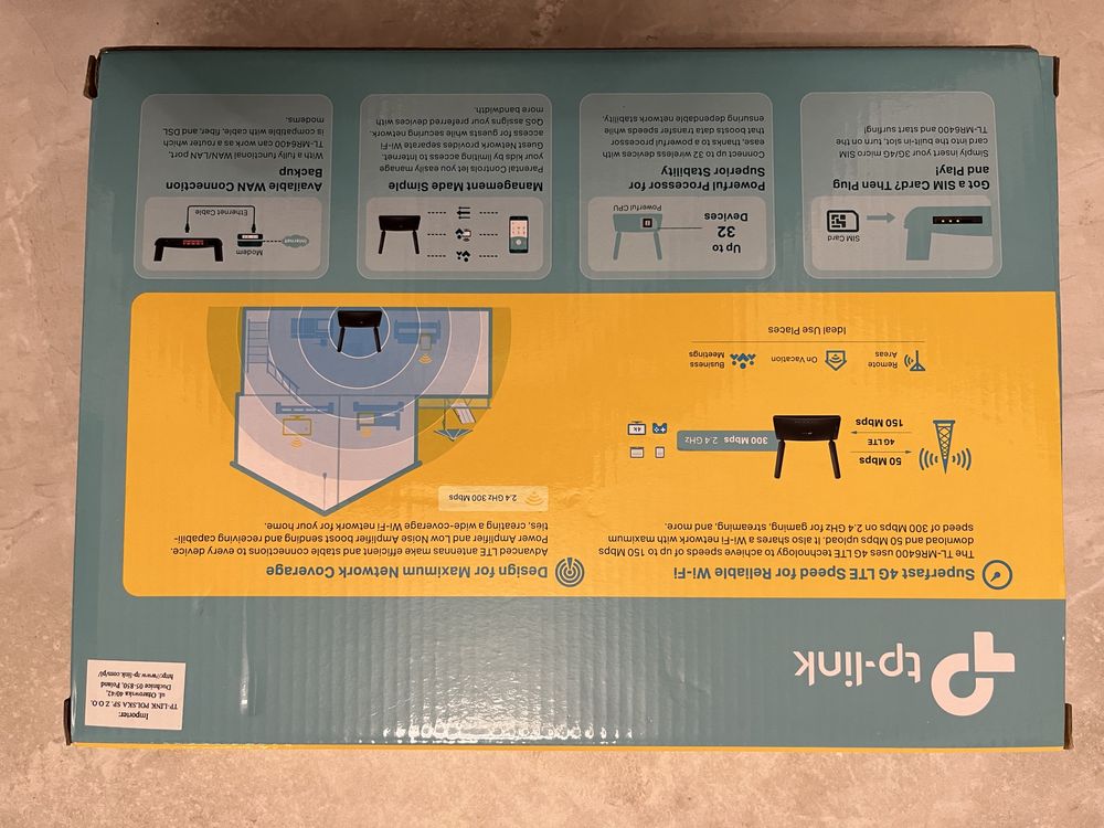Router, nowy. Zgodne z opisem