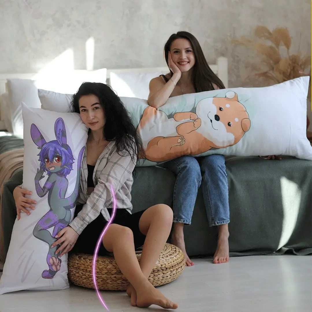 Подушка дакімакура K-pop Те Хен та Чонгук декоративна ростова подушка