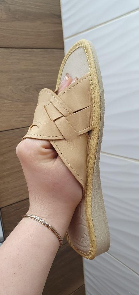 Kapcie laczki 38skóra naturalna skórzane 39,40 41