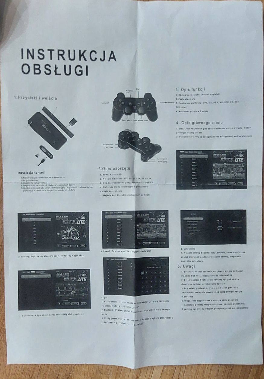 konsola do gier 2.5G wireless controller gamepad