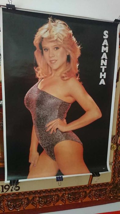Poster Samanta Fox винтаж постер 80-х