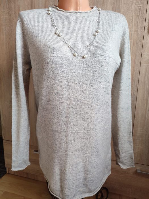Sweter damski jasnoszary S