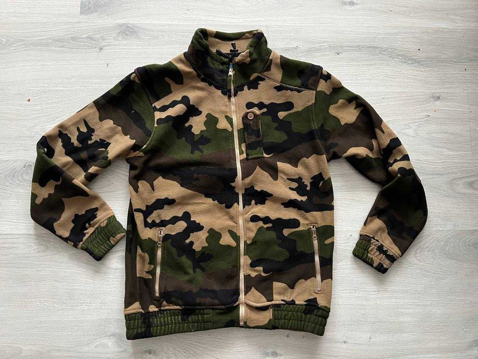 Кофта флісова Олива, чорна, камуфляж Dubon, Франція. (Флисовая)