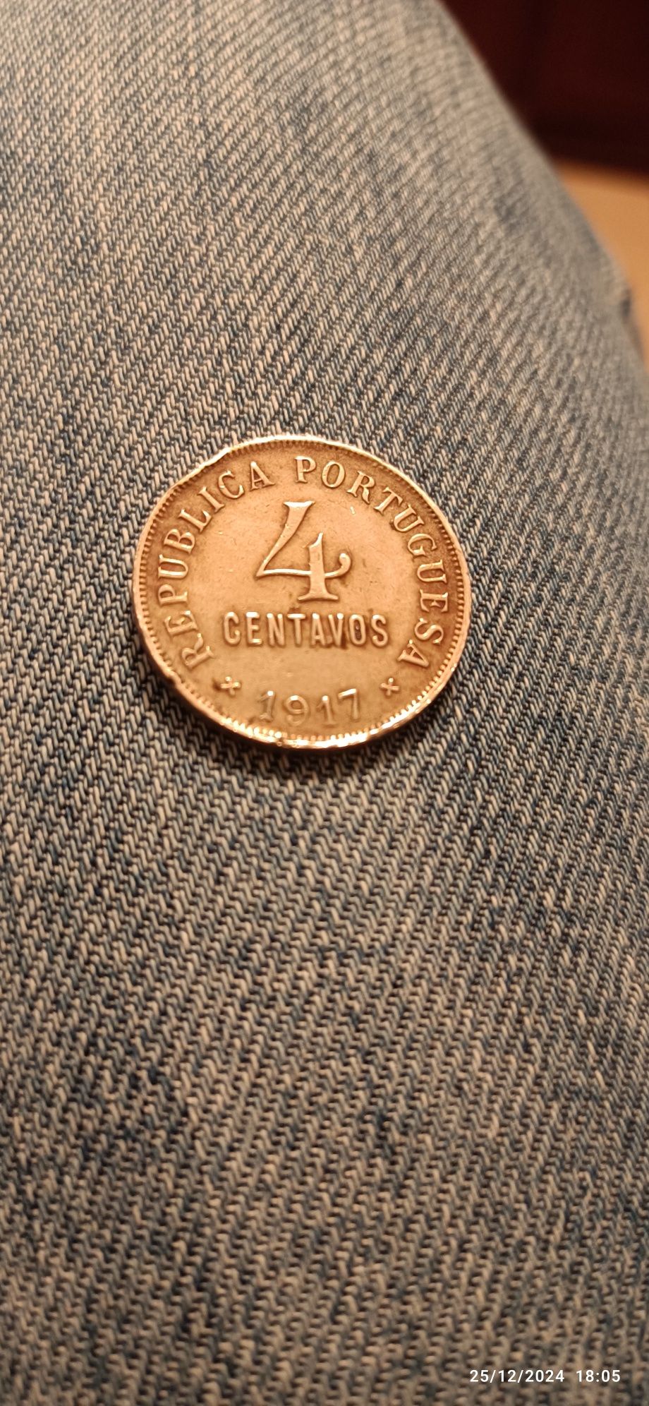 Moeda 4 Centavos 1917