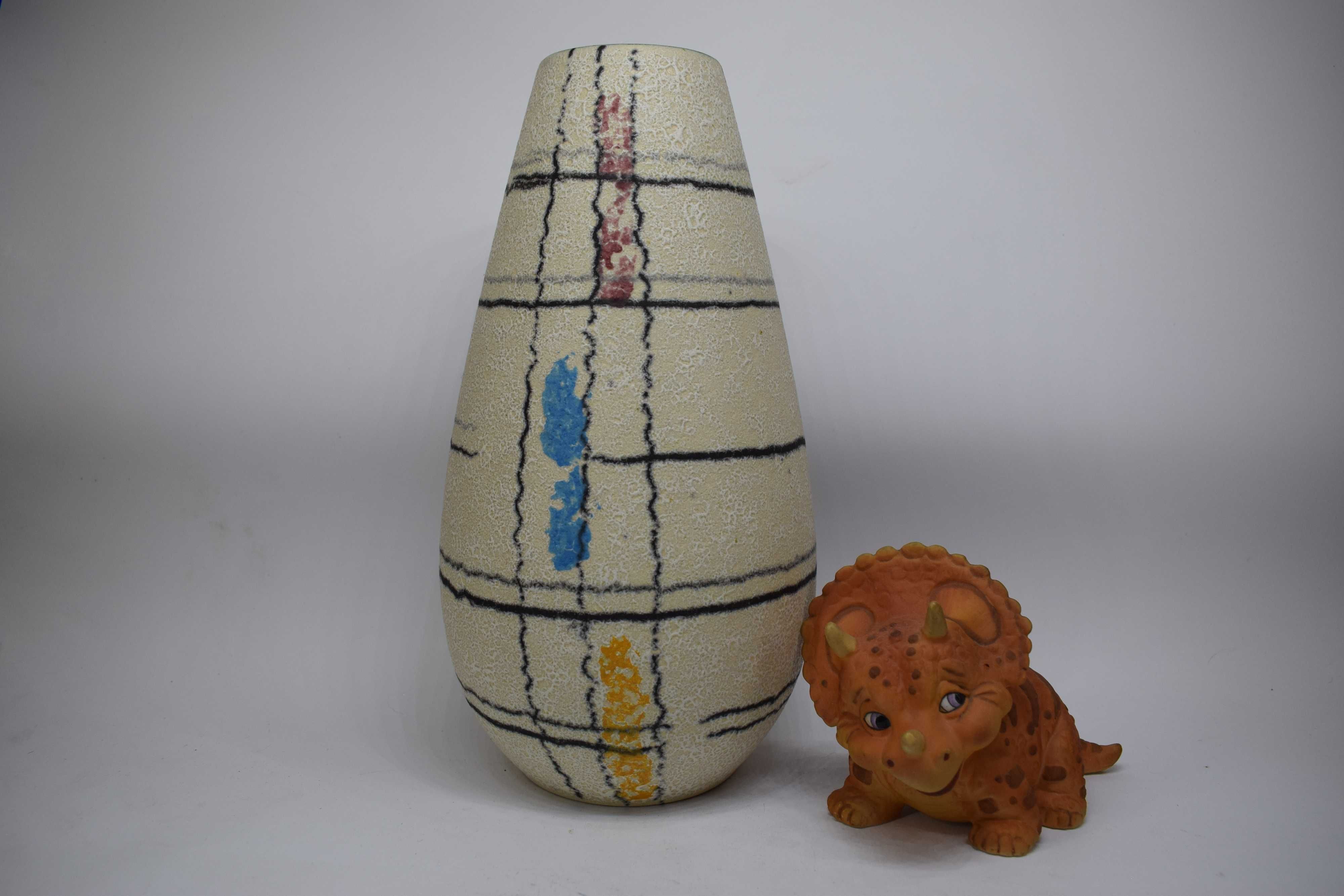 Stary ceramiczny wazon Uebelacker 455/25 Design Vintage WGP