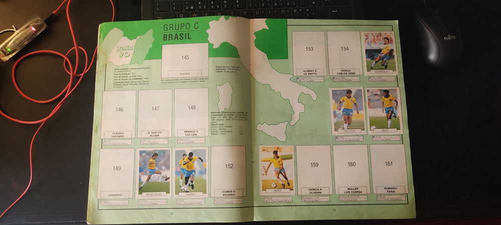 Caderneta de futebol - Italia 90