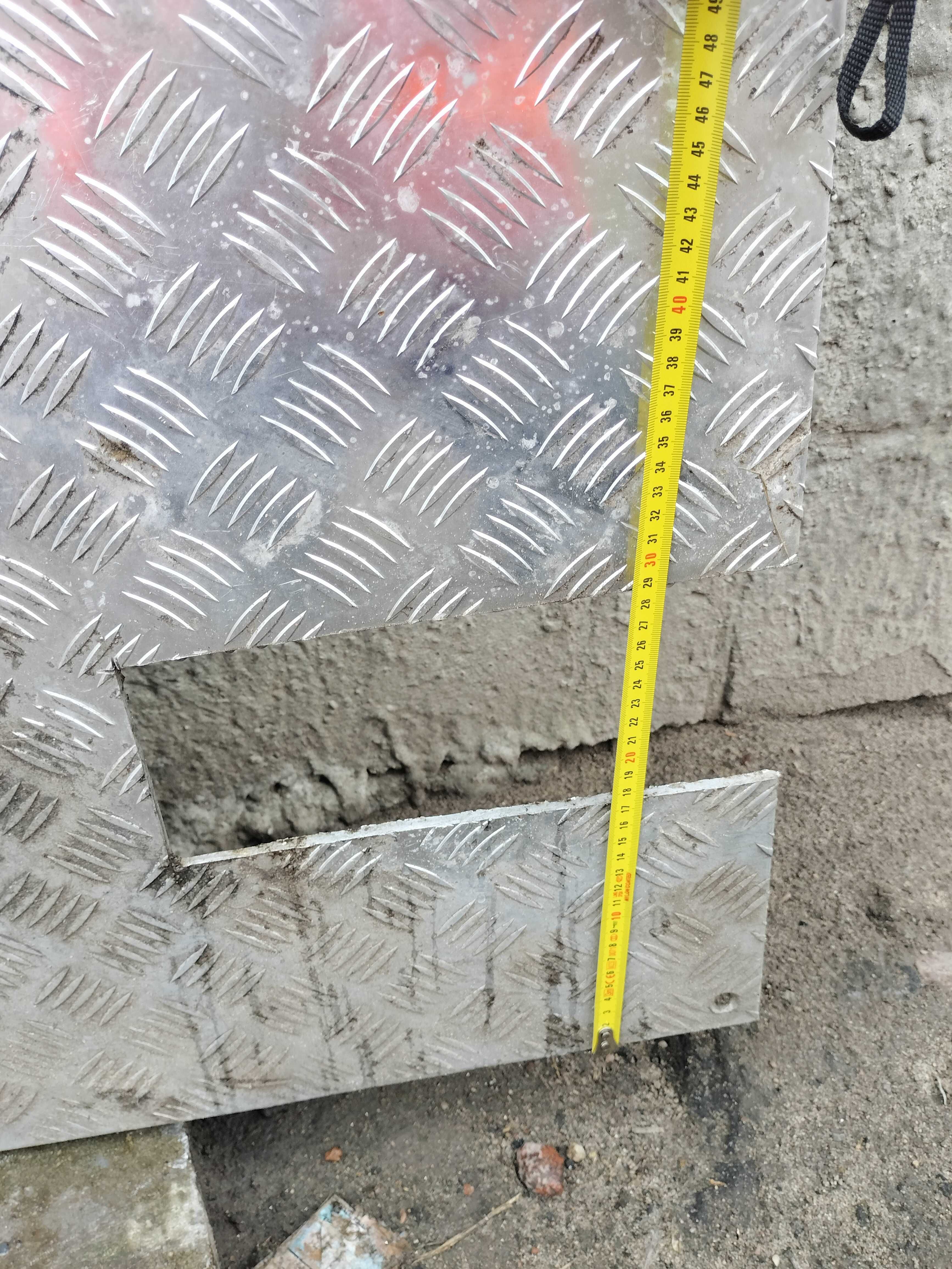 Blacha ryflowana aluminiowa - używana