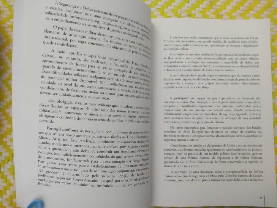 A DEFESA NACIONAL E AS FORÇAS ARMADAS
 Interv Presidente Jorge Sampaio