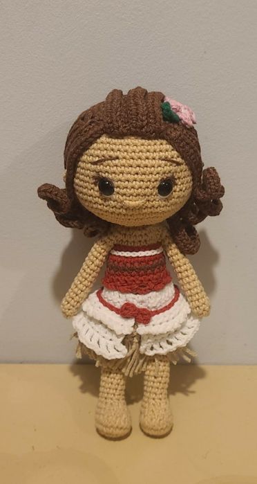 Vaiana szydełkowana lalka