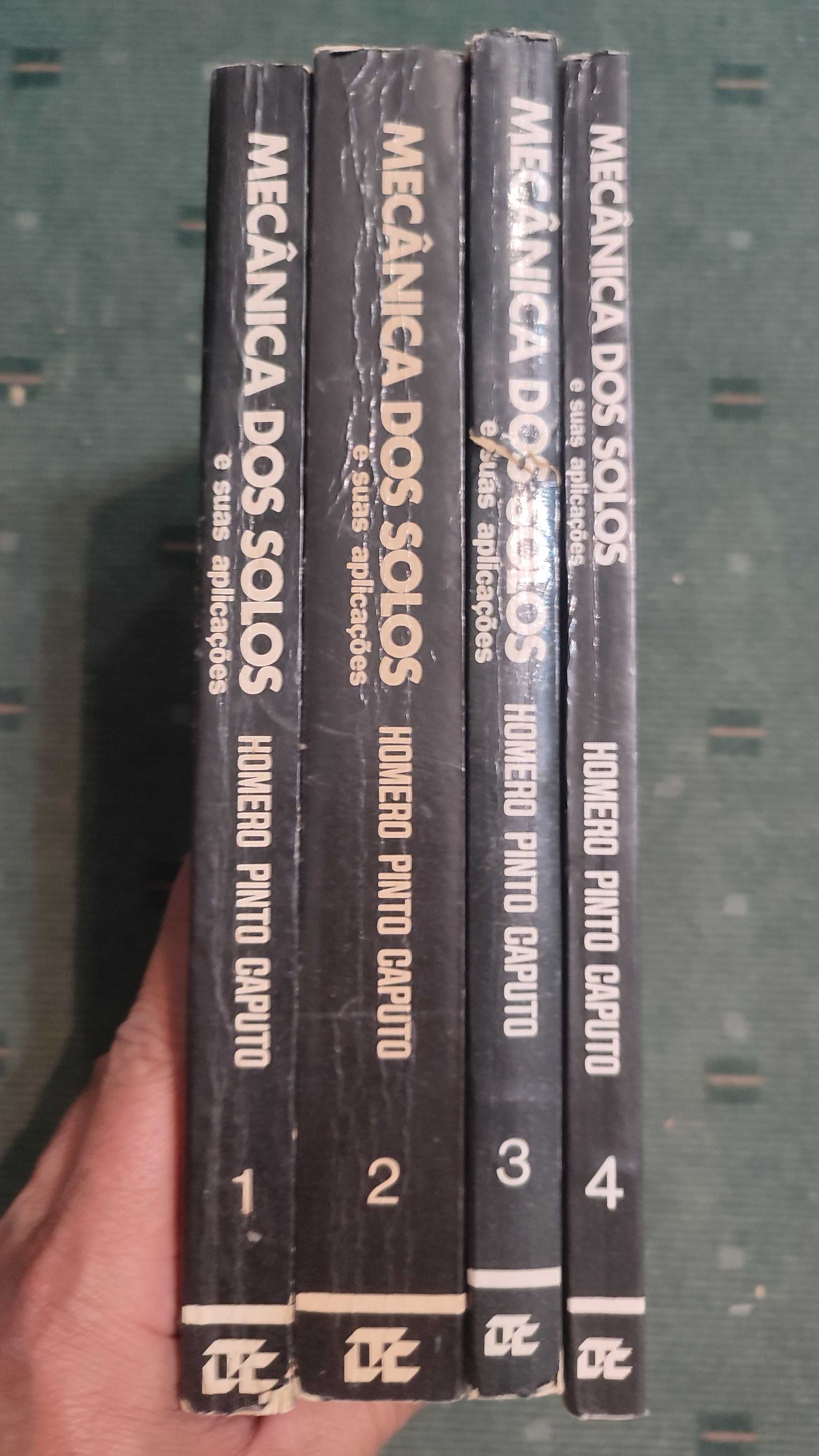 Mecânica dos Solos e suas aplicações - 4 volumes - Homero Pinto Caputo