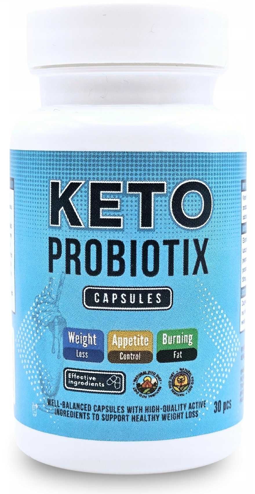 Keto Probiotix Caps - Skuteczne kapsułki na zdrowe odchudzanie 30szt.