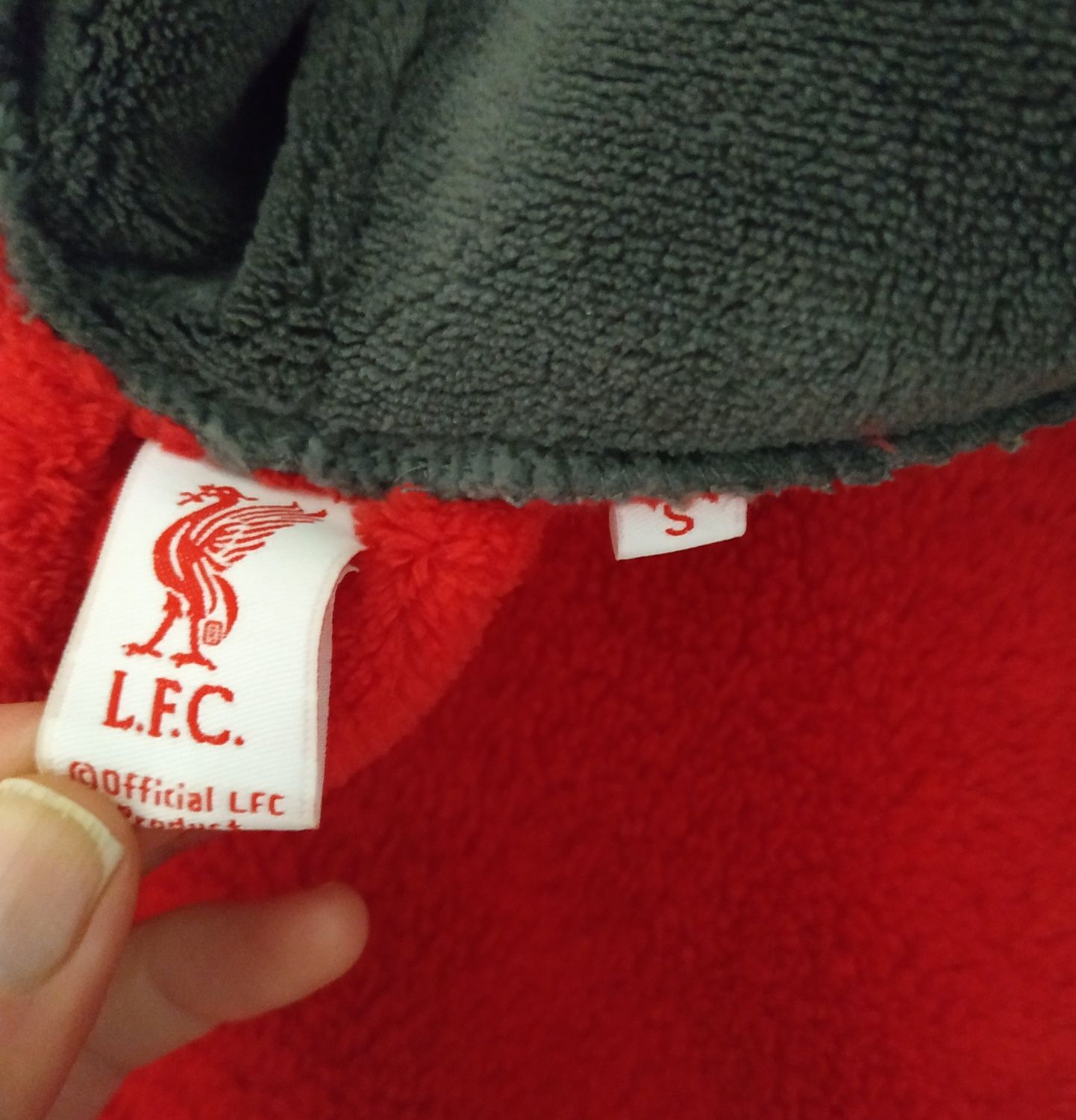 Велюровый халат футбольный клуб Ливерпуль, Liverpool