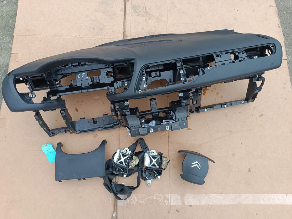 DESKA ROZDZIELCZA KONSOLA ZESTAW AIRBAG PODUSZKI CITROEN C5 X7 III