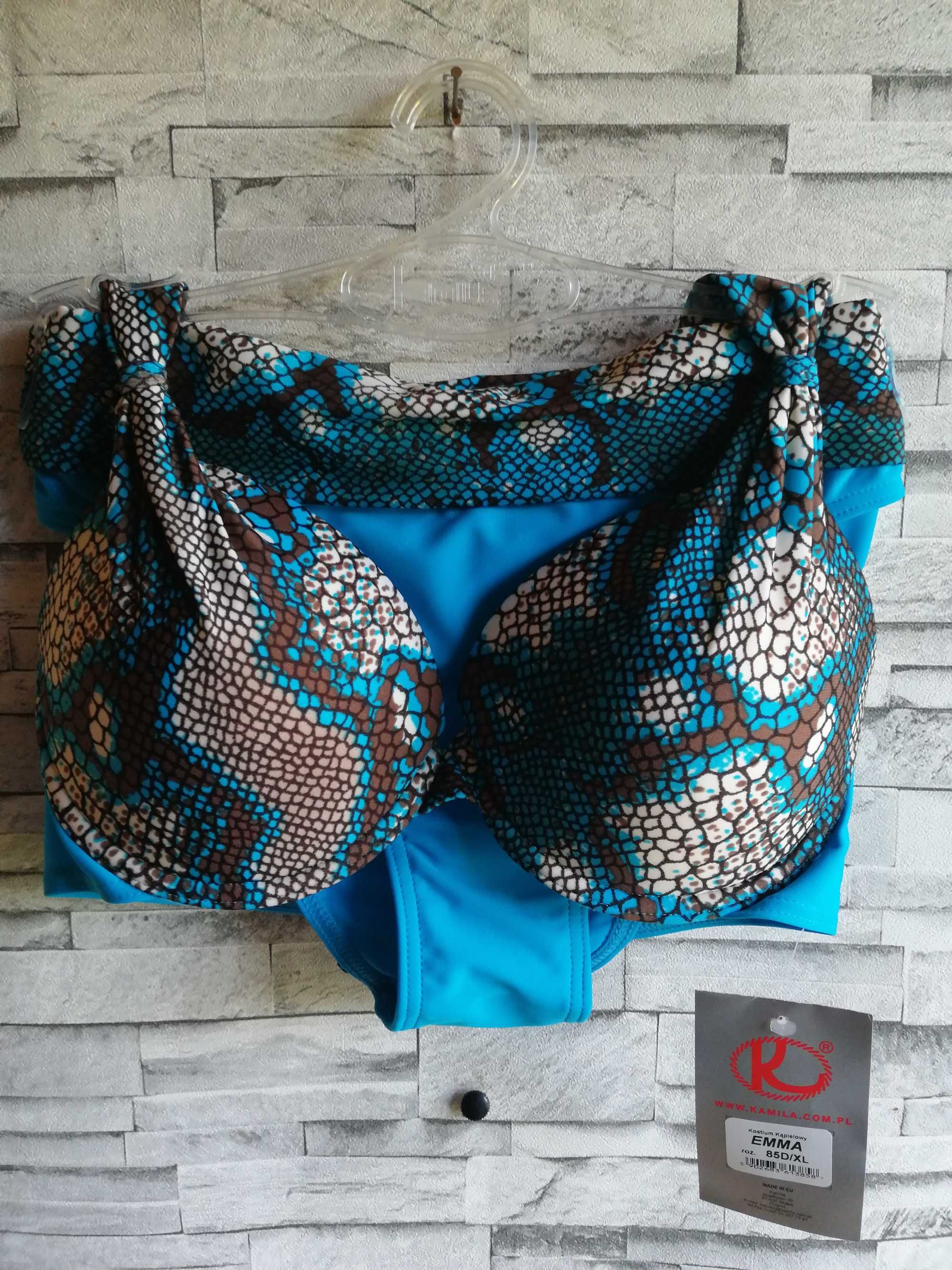 nowy, strój kąpielowy dwuczęściowy rozmiar 85D/XL wzór emma.