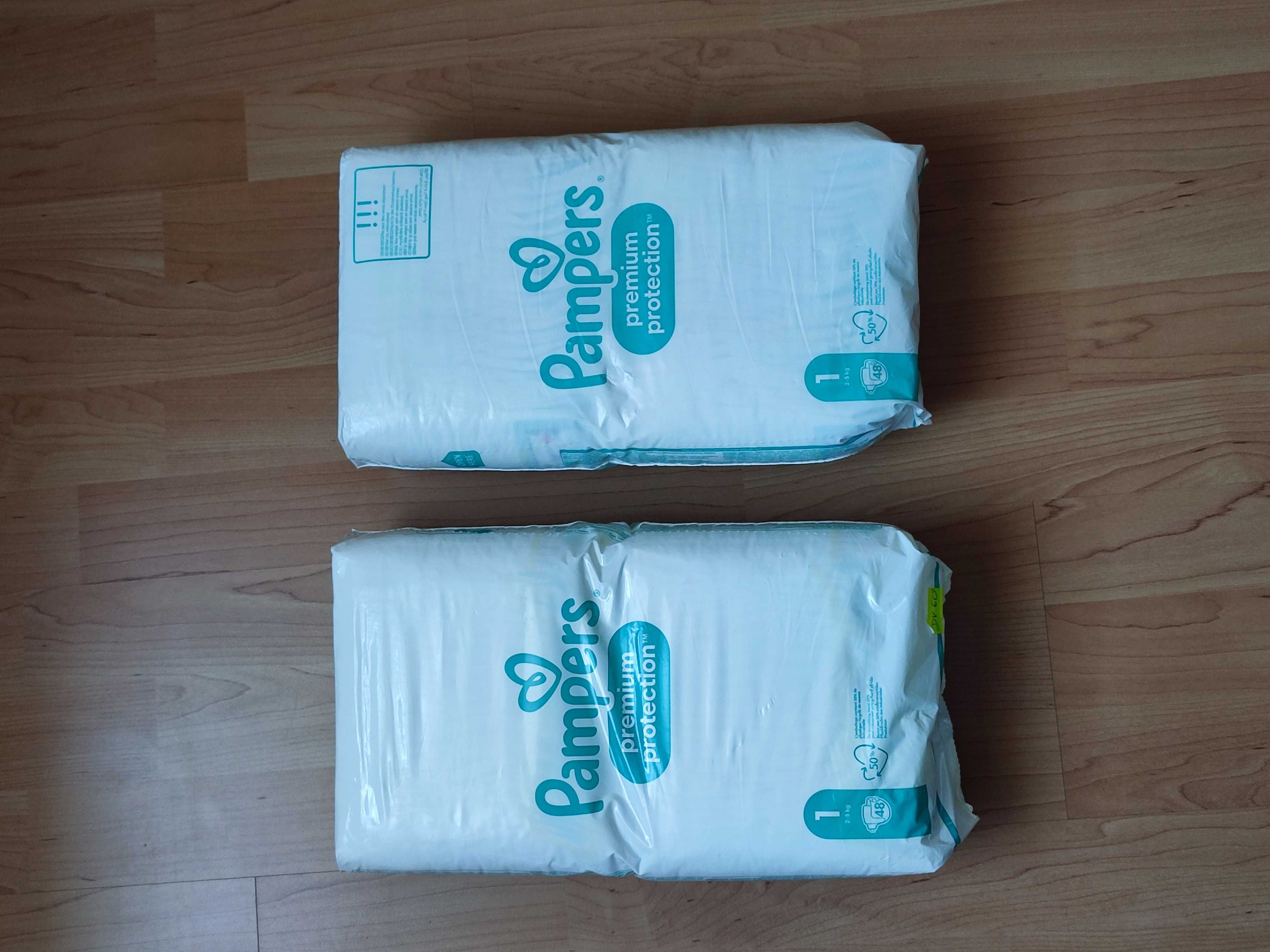 Pampersy 96 szt  rozm.1  2-5kg Pieluchy Pampers Premium Protection 1