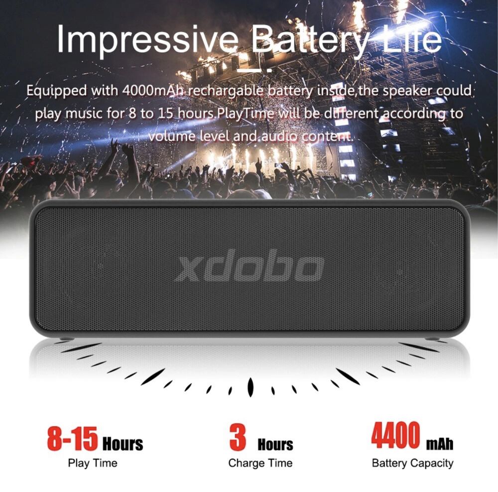 XDOBO X5 30Вт Портативна акустика bluetooth колонка