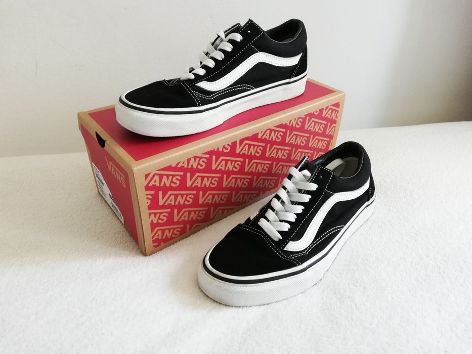 Vans Old Skool 38 czarne trampki buty damskie 24 cm