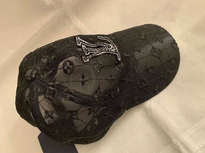 Стильная кепка louis vuitton прозрачная с вышивкой, новая