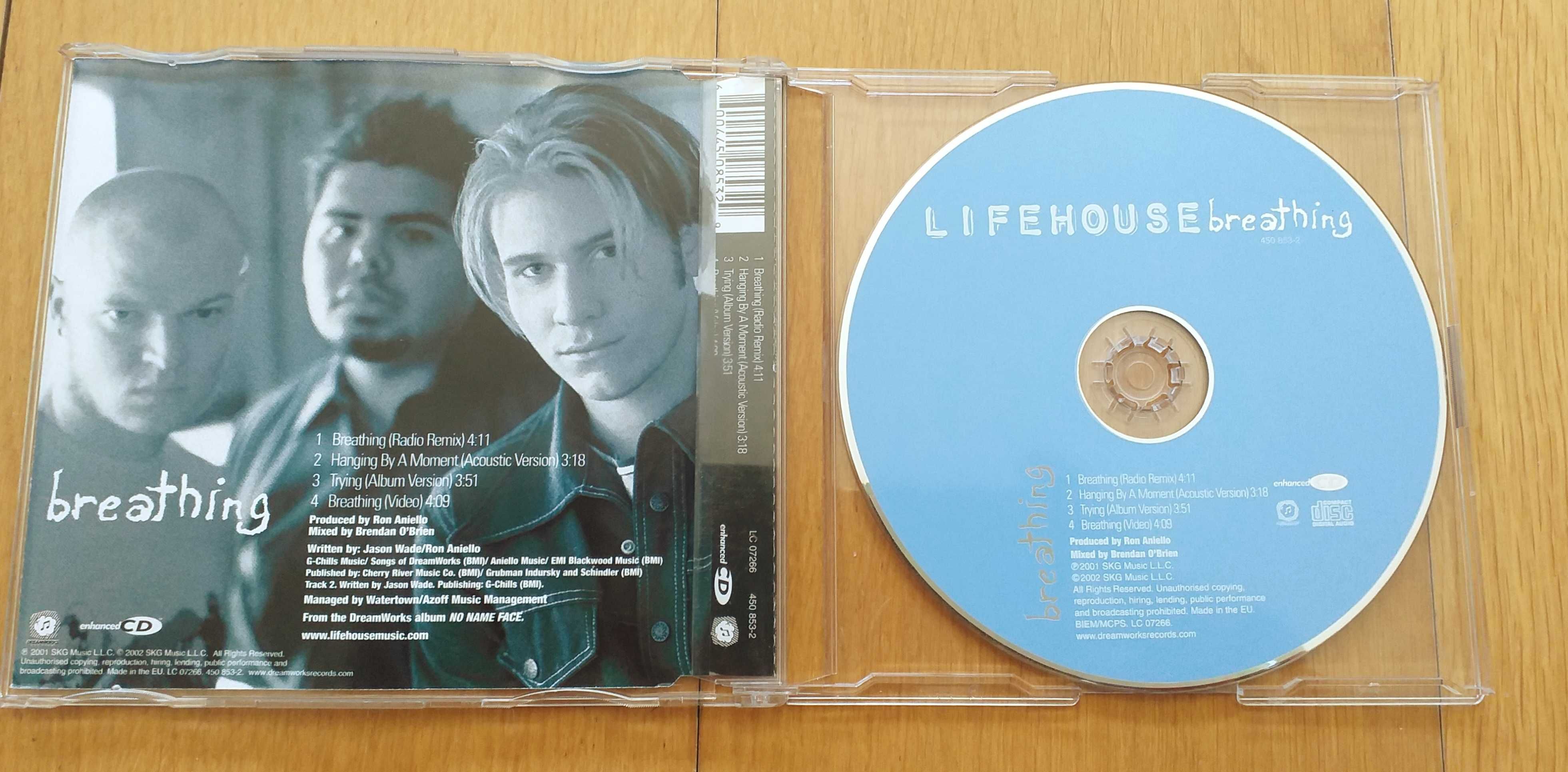 Cd "Breathing" Lifehouse, original, como novo