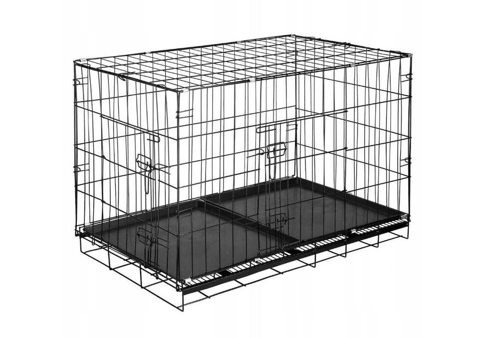DUŻA klatka metalowa kojec dla psa / psów zwierząt 100x70x60 !!!