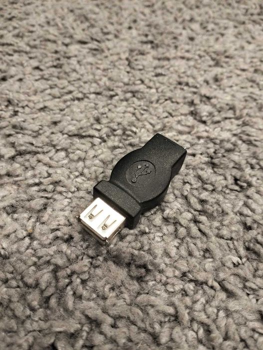 Adapter USB A-B czarny