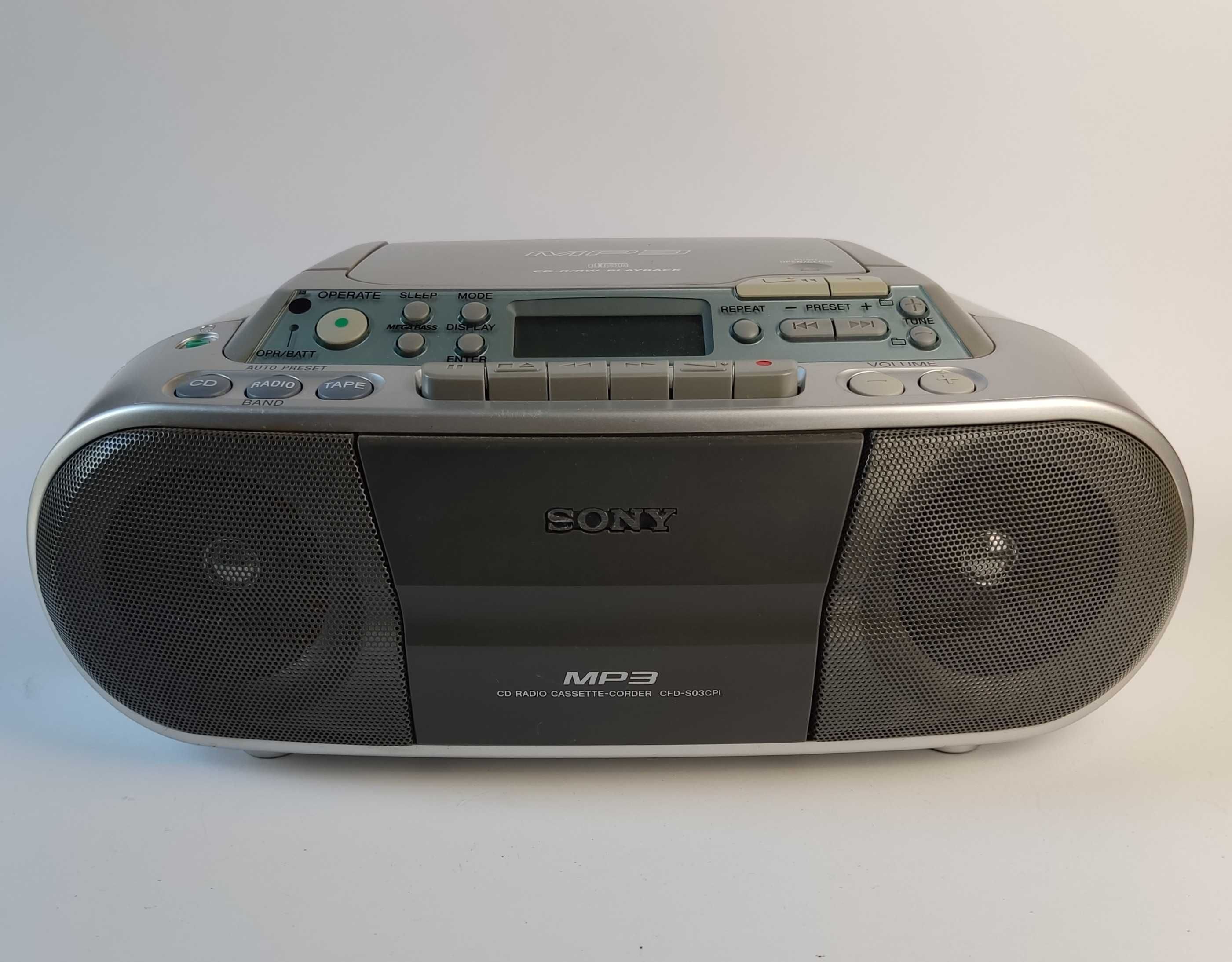 Radiomagnetofon z CD - SONY CFD-S03 - sprawny