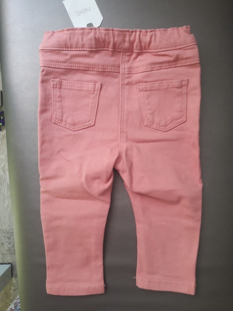 Нові джегінси штани джинси Next 6-9 штаны розовые пудровые