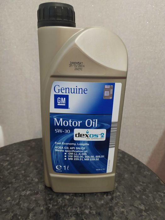 Моторна олива масло моторне синтетична Dexos 2 5W-30, 1л