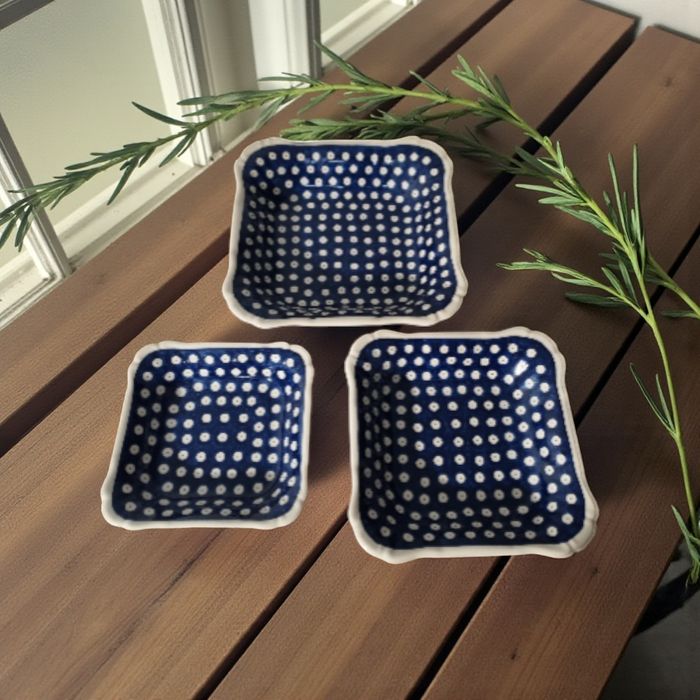 Salaterki kpl.3szt.Gat 1.Ceramika Bolesławiec