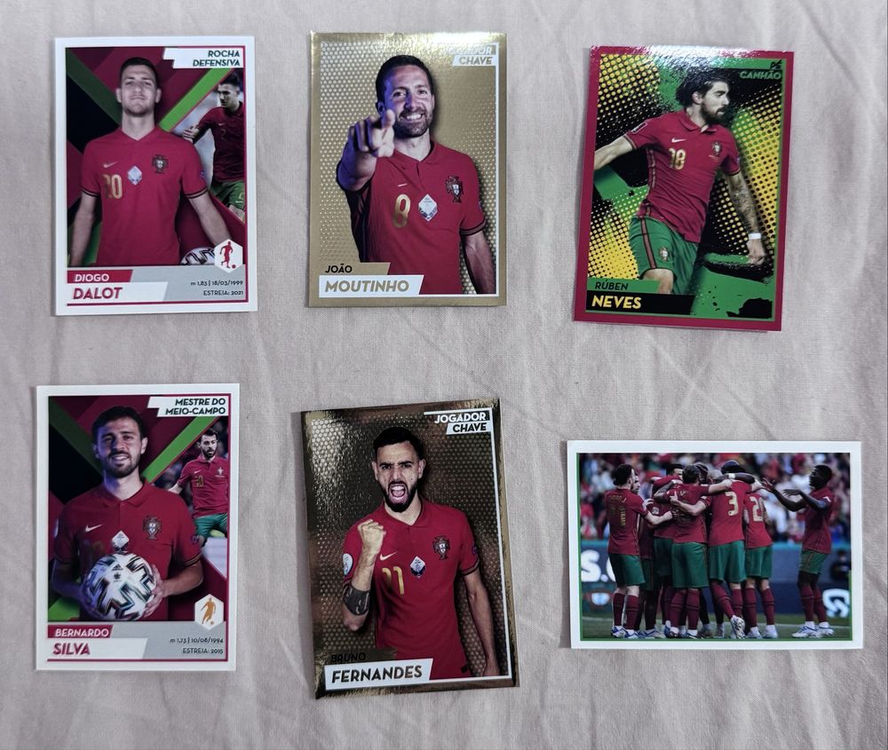 Cromos da coleção FOME DE VENCER - Panini