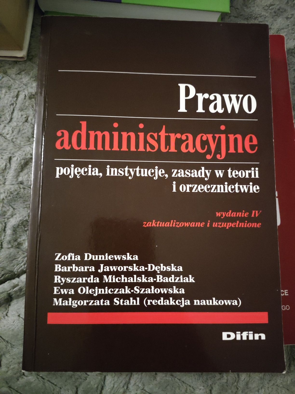 Prawo administracyjne Duniewska
