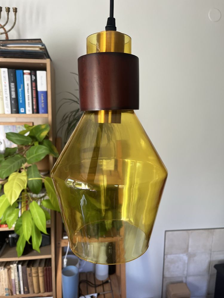 Lampa wisząca szklana