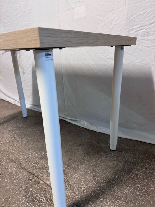 Stół Ikea z blatem Linnmon 100x60cm nogi Olov regulowane białe