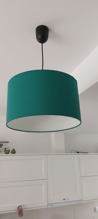 Lampa wisząca okrągła zielona