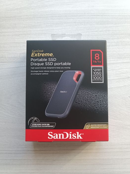 SanDisk Extreme Portable V2 8TB, 4TB SSD Накопичувач