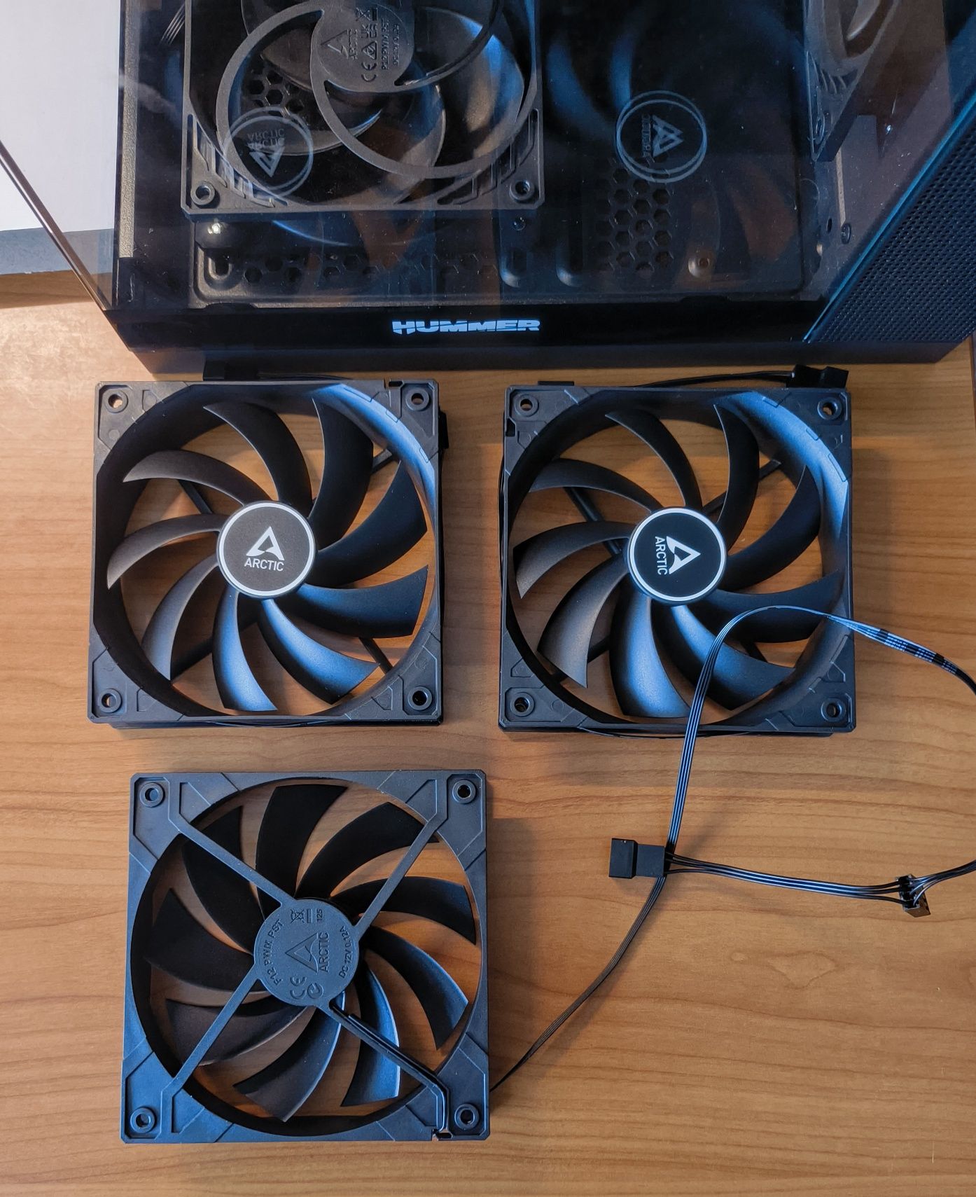 3 Fan ARCTIC 120mm PWM PST PC novas