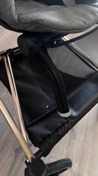 Carrinho Cybex Mios (Rose Gold) Platinum com Assento Grey Plus